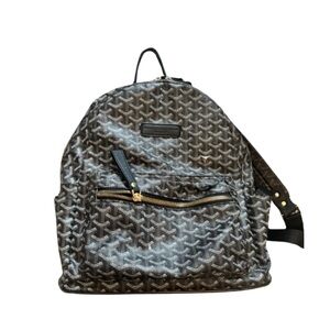 Stylish Black and Gray Patterned Backpack
